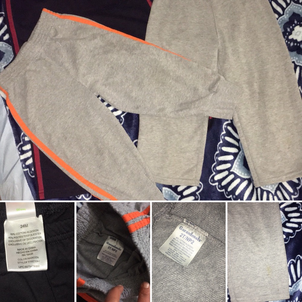 Little boys play sweat pants